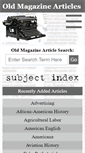 Mobile Screenshot of oldmagazinearticles.com